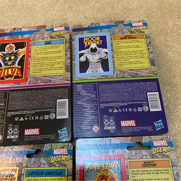 Marvel Legends Retro Lot 6 Toy Action Figure 3.75" Hasbro Kenner Nova Firestar - Picture 8 of 16